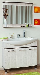 Sanflor Мебель для ванной Толедо 85 венге, орегон – фотография-1