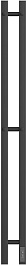 Point Полотенцесушитель электрический Гермес П3 80x1200 PN13812B черный – фотография-1
