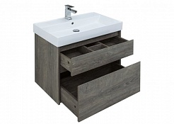 Aquanet Мебель для ванной Nova Lite 75 2 ящика, дуб рошелье – фотография-12