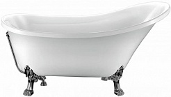 Фэма Акриловая ванна "Vittoria", ножки хром, покрытие RAL металлик  – фотография-1