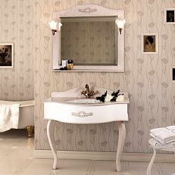 Водолей Мебель для ванной "Верди 100" серая – фотография-1