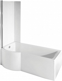 Besco Акриловая ванна Inspiro 150x70 L со шторкой – фотография-3