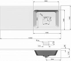 Misty Мебель для ванной Коломбо 120 R подвесная под стиральную машину дуб галифакс/антрацит – фотография-14