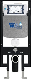 WeltWasser Инсталляция для унитаза Amberg 497 MT-CR с клавишей смыва хром матовый – фотография-2
