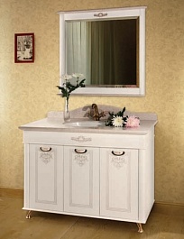 Водолей Мебель для ванной "Анжелика 120" F-3 коричневая – фотография-6