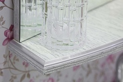 Sanflor Мебель для ванной Адель 82 R белая, патина серебро – фотография-7
