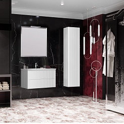 Opadiris Мебель для ванной Рубинно 90 подвесная белая – фотография-3