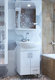Mixline Мебель для ванной Веста 52 R белая – фотография-1