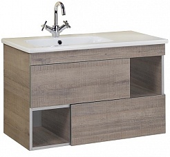 Onika Мебель для ванной Санторини 90.13 дуб серый крафт – фотография-4