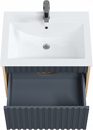Onika Мебель для ванной Дайлер 60 подвесная графит/дуб сонома – фотография-9