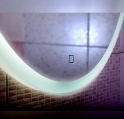 Бриклаер Зеркало Эстель-3 60 LED, сенсор на зеркале – фотография-4