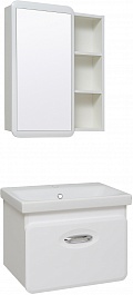 Runo Мебель для ванной Капри 60 подвесная белая – фотография-1