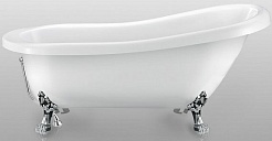 Фэма Акриловая ванна "Alba 168", ножки хром, покрытие RAL металлик  – фотография-1
