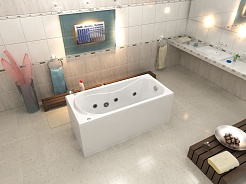 Bas Акриловая ванна Верона 150x70 с гидромассажем – фотография-3