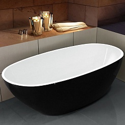 Esbano Акриловая ванна Sophia 170x85 черная – фотография-1