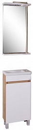 ASB-Mebel Мебель для ванной Марко 40 белый/дуб золотой – фотография-1