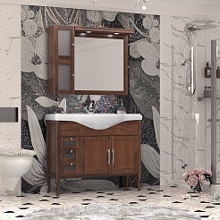 Opadiris Мебель для ванной Мираж 100 R орех – фотография-2