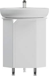 Corozo Мебель для ванной Сириус 40 угловая белая – фотография-4