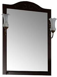 ASB-Woodline Зеркало для ванной Флоренция 65 бук тироль, массив ясеня – фотография-1