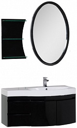 Aquanet Мебель для ванной Опера 115 R черная (169419) – фотография-1