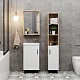 Onika Мебель для ванной Тимбер 45 L белая матовая/дуб сонома – фотография-17