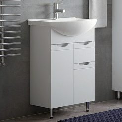 Corozo Мебель для ванной Лея 60 Z1 белая – фотография-4