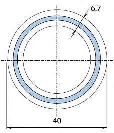 ФД Пласт Труба PPR PN 20 Дн-40 х 6,7 мм (арм. AL) PREMIUM, серая – фотография-2