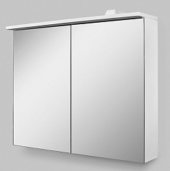 Am.Pm Зеркало-шкаф Spirit 2.0 80 белый глянец – фотография-9