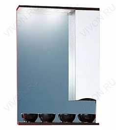 Бриклаер Мебель для ванной Токио 60 L венге/белый – фотография-5