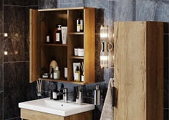 Onika Мебель для ванной Легран 50.3 подвесная дуб галифакс – фотография-10