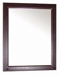 ASB-Woodline Зеркало для ванной Бергамо 65 орех, массив ясеня – фотография-1