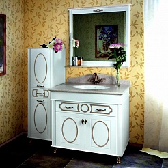 Водолей Мебель для ванной "Изабель 90" F-1 белая – фотография-7