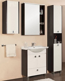 Акватон Мебель для ванной "Крит 65 Н" с зеркальным шкафом – фотография-1