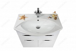 Водолей Мебель для ванной Лира 75 R с ящиками венге – фотография-3
