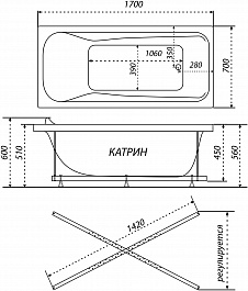 Triton Акриловая ванна Катрин Экстра – фотография-12