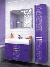  Мебель для ванной "Edel" фиолетовая – фотография-2