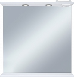 Misty Мебель для ванной Байкал 100 L под стиральную машину белая – фотография-12