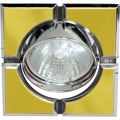 Feron Встраиваемый светильник 098T-MR16-S золото-хром – фотография-1