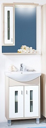 Бриклаер Мебель для ванной Бали 60 L светлая лиственница – фотография-1