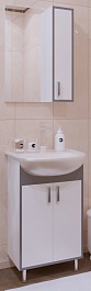 Corozo Мебель для ванной Спектр 50, серая – фотография-1