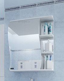 СанТа Мебель для ванной Сити Волна 60 L с ящиками – фотография-2