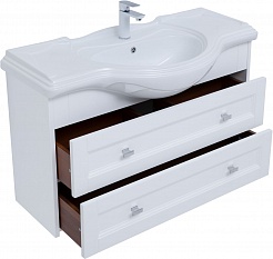 Aquanet Мебель для ванной Монте 85 подвесная белая матовая – фотография-5
