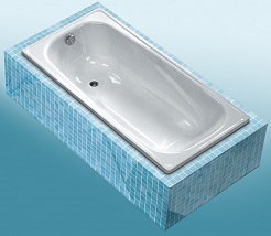 White Wave Стальная ванна "Italica 170" с подлокотниками – фотография-2