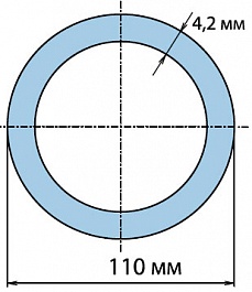 Агригазполимер Труба 110х4,2 мм ПЭ100 PN 6,3 SDR 26 (12м) – фотография-3