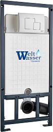 WeltWasser Инсталляция для унитаза Marberg 507 SE WT с белой глянцевой клавишей смыва – фотография-1