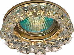 Feron Встраиваемый светильник CD2151 прозрачный, золото – фотография-1