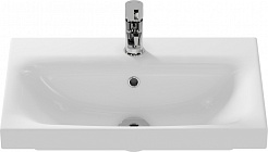Runo Мебель для ванной Капри 50 с зеркальным шкафом Парма подвесная белая – фотография-8