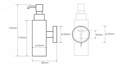 Bemeta Дозатор жидкого мыла Omega 104109012 – фотография-2