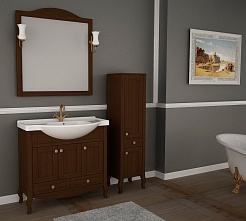 ASB-Woodline Зеркало для ванной Флоренция 105 бук тироль, массив ясеня – фотография-4