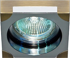 Feron Встраиваемый светильник DL192 бронза/хром – фотография-1